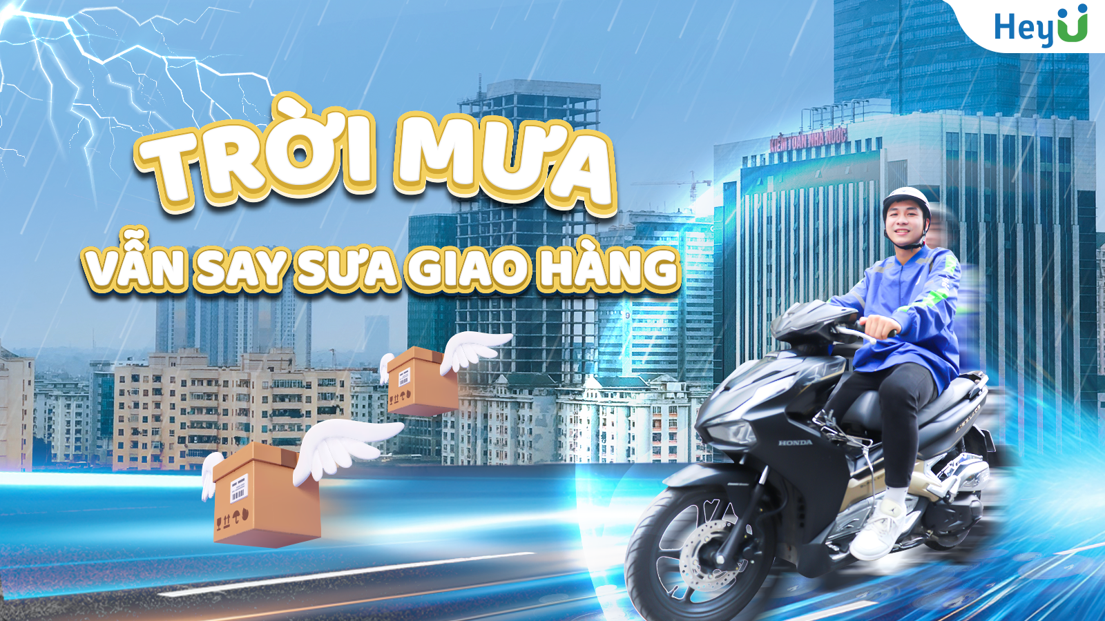 TRỜI MƯA VẪN SAY SƯA GIAO HÀNG